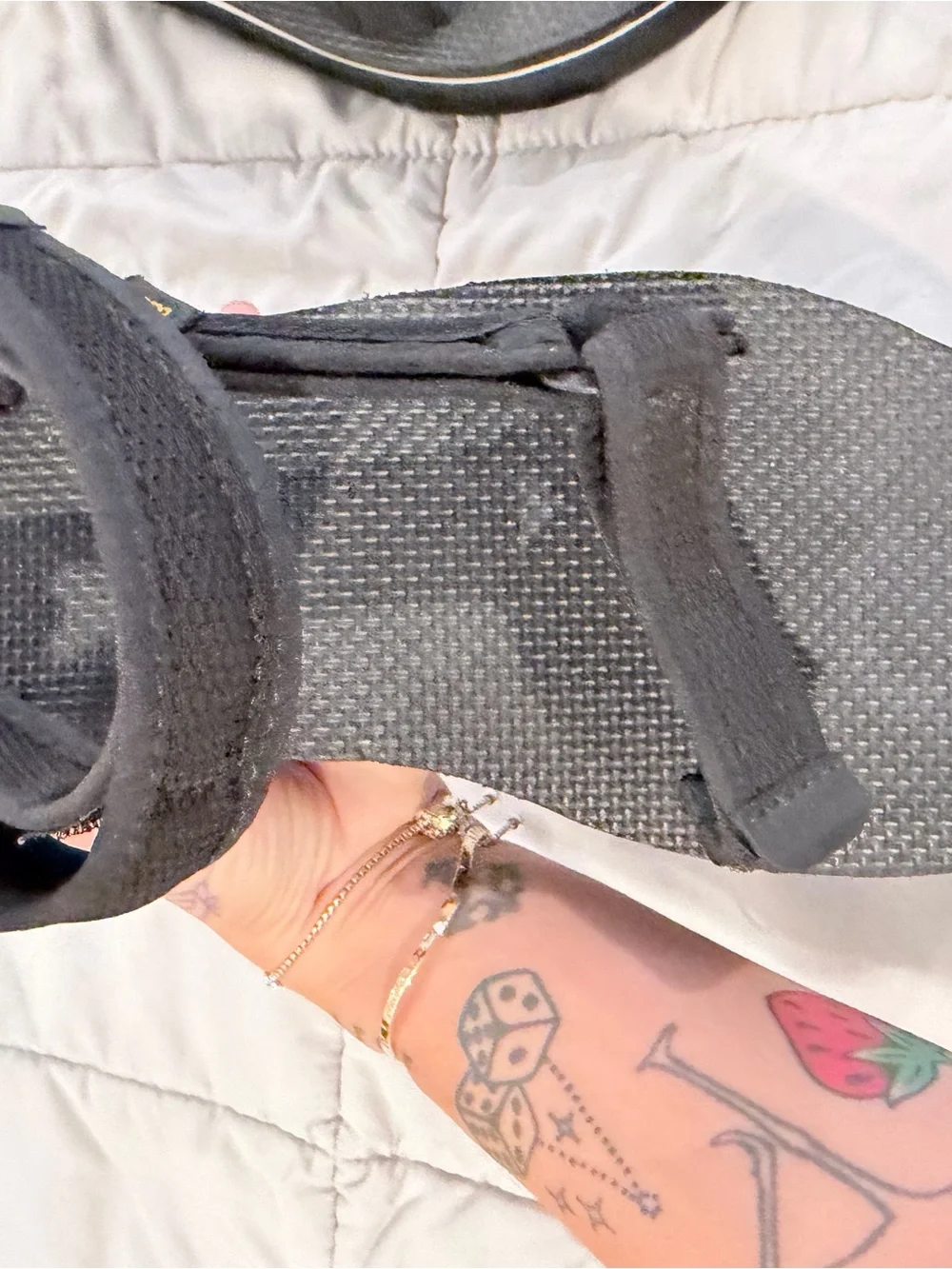 Teva Black Platform Sport Sandals